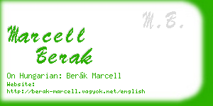 marcell berak business card